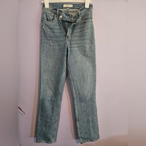 Abercrombie & Fitch 90s super high rise curve love jeans, sz 26L